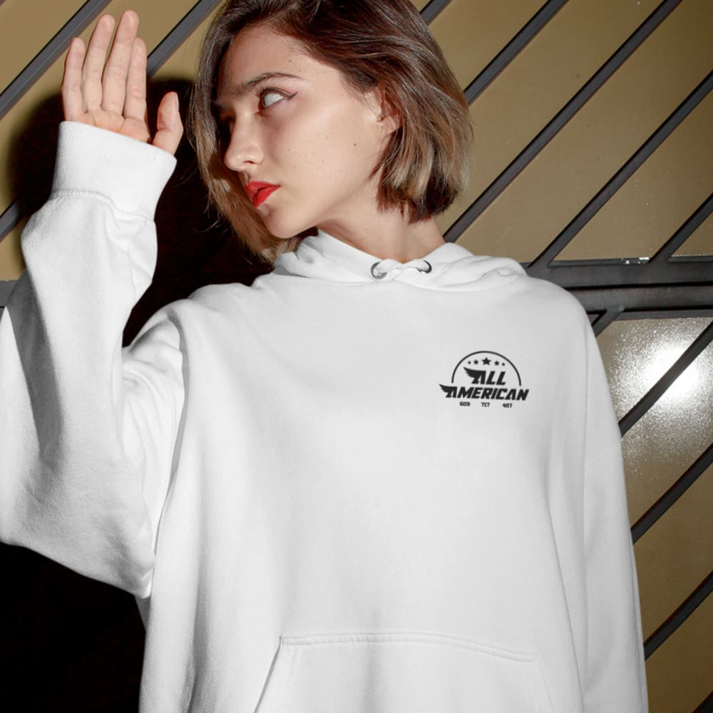 All American by Ben Desmarais, Women's Hoodie, Mini Logo