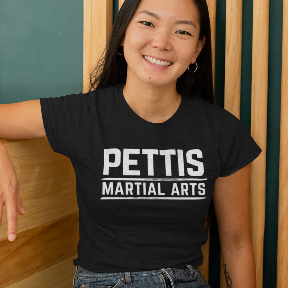 Pettis Martial Arts Gym T-Shirt, White Logo