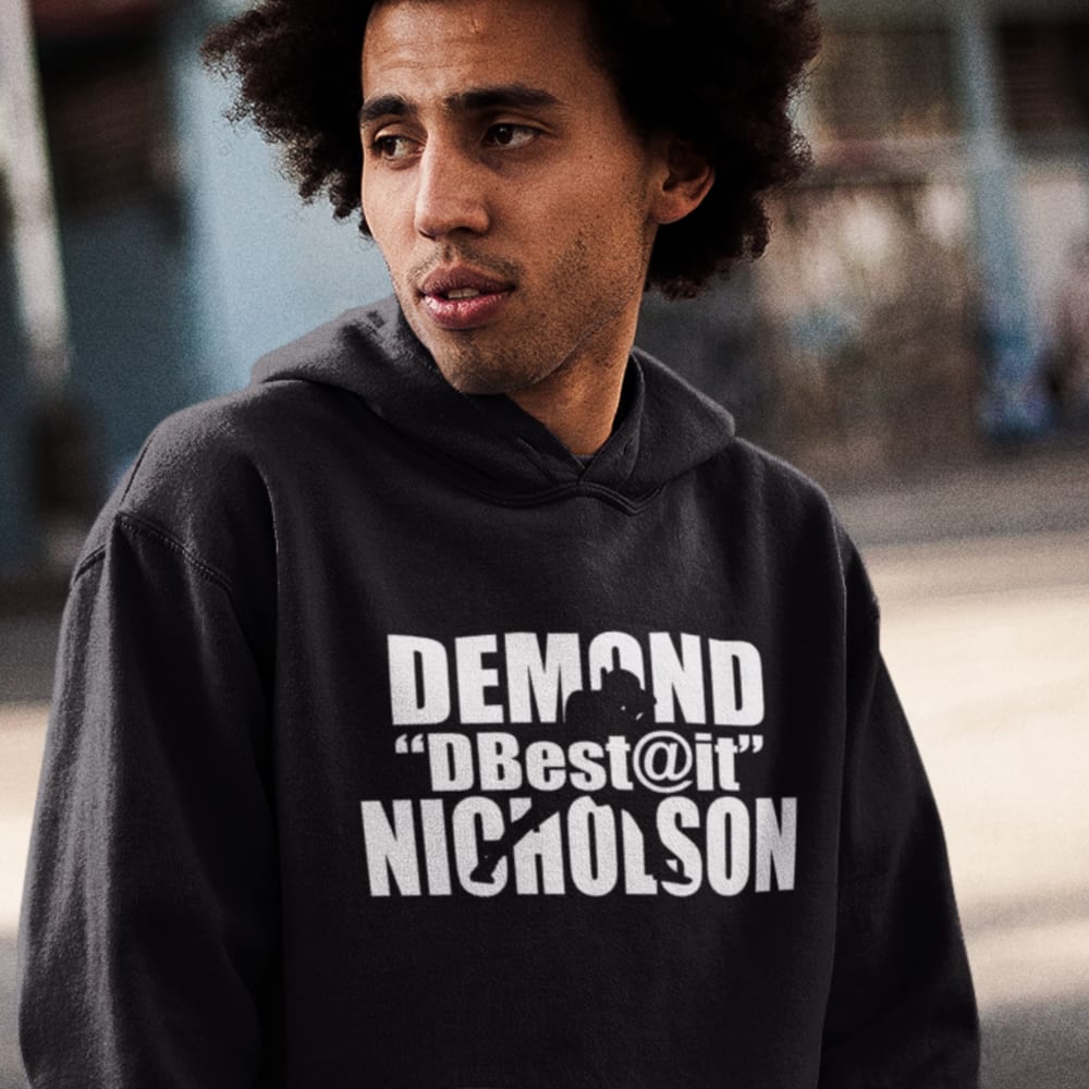 "DBest@It" by Demond Nicholson, Men's Hoodie White Logo