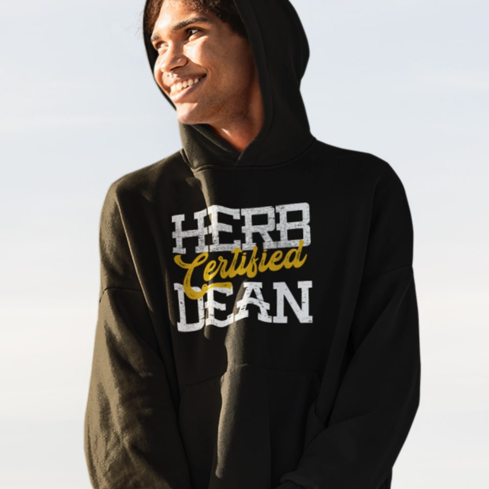 Herb Dean Certified, Hoodie, Light Logo