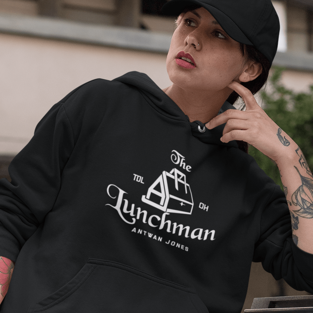 Lunchman by Antwan Jones, Women's Hoodie, Light Logo