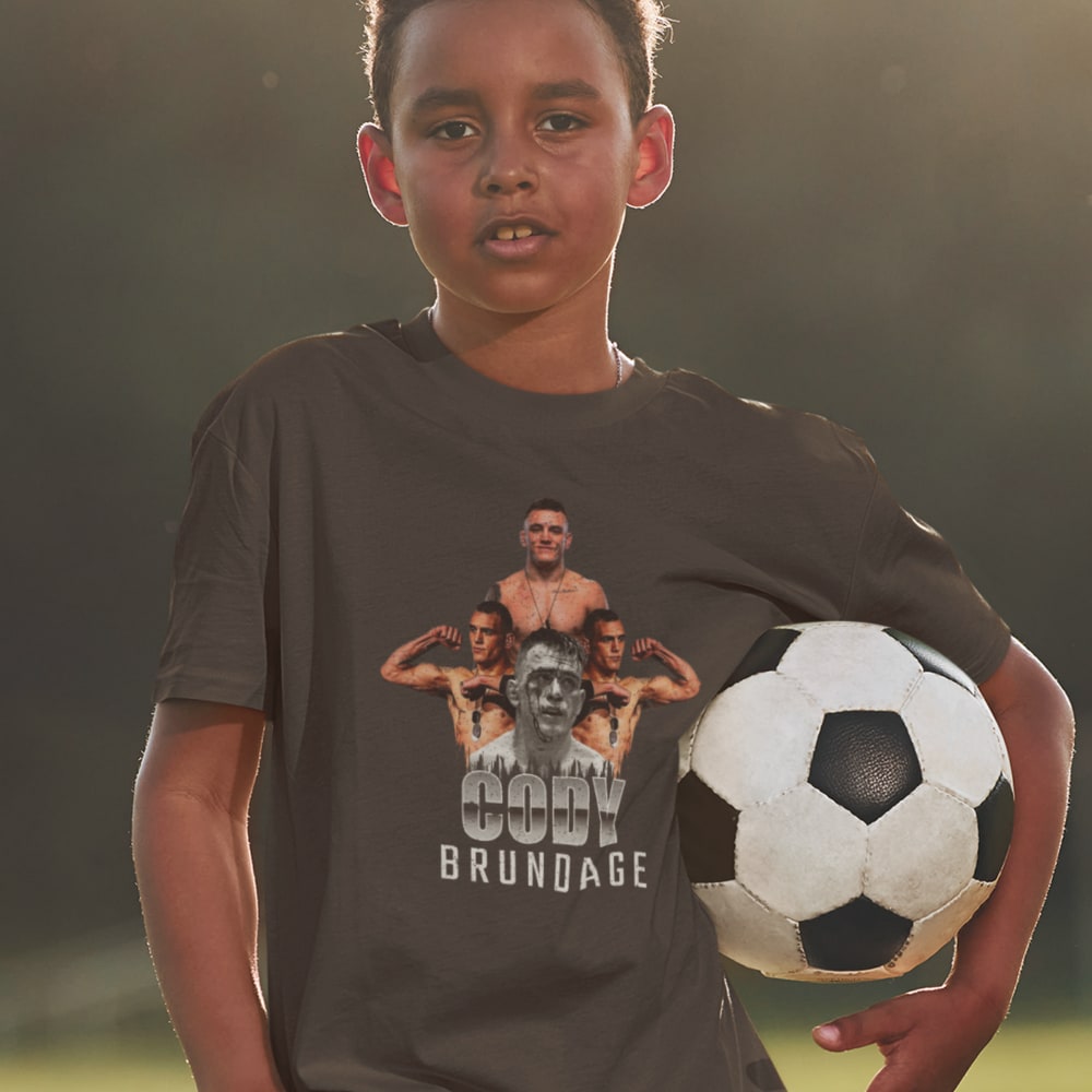 Cody Brundage Youth Shirt, White Logo