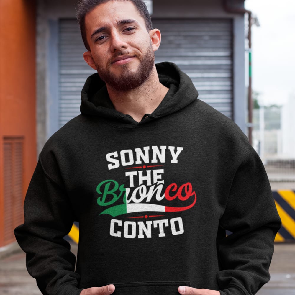 Sonny "The Bronco" Conto - Italian Flag Colors - Hoodies, White Logo