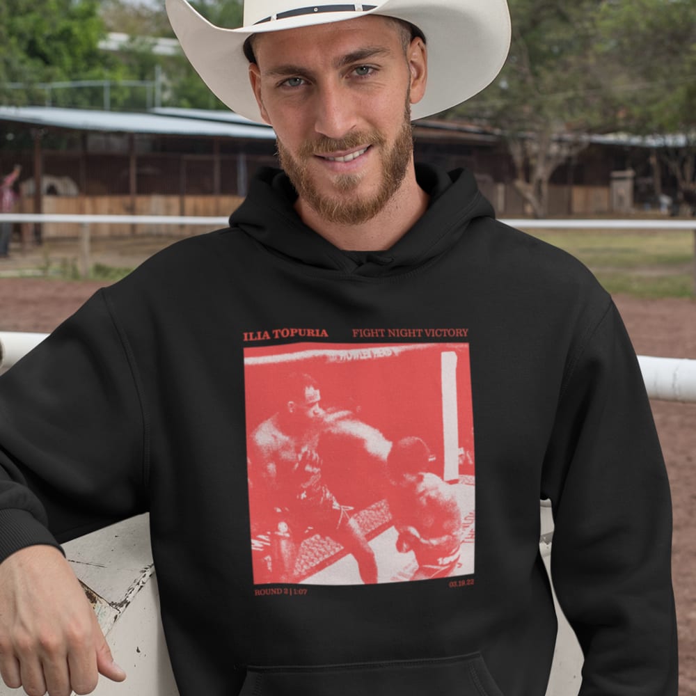 Ilia Topuria Fight Night Victory Men's Hoodie