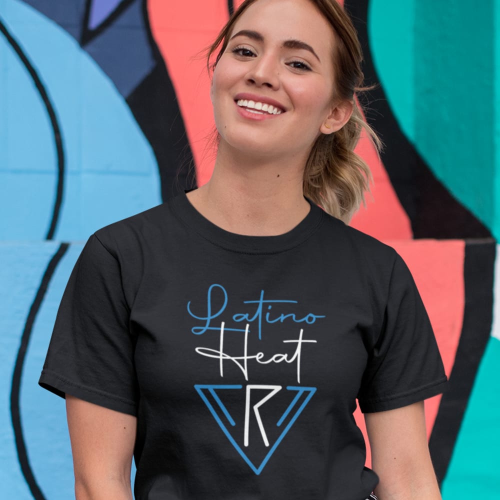 Latino Heat II by Rodolfo Velasquez Women's T-Shirt, Light Logo