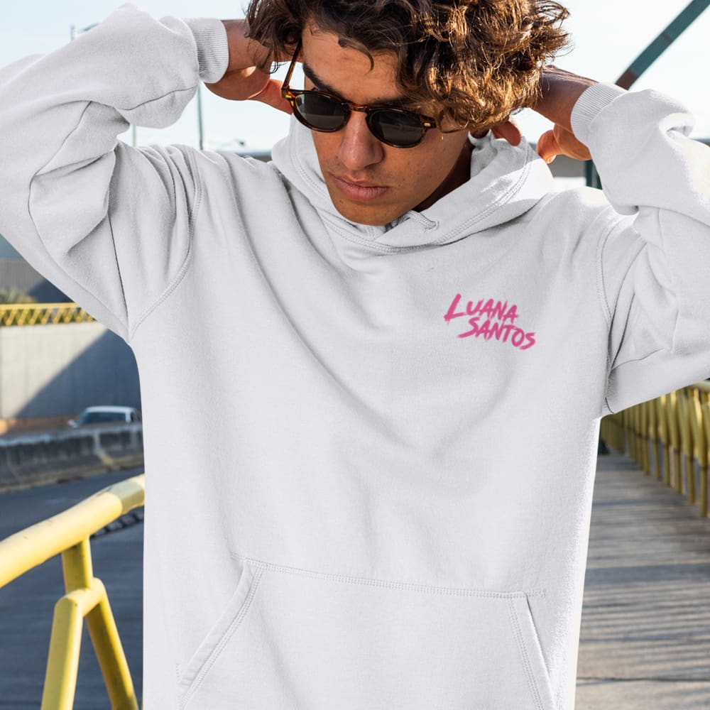 Luana Santos Hoodie Pink Logo