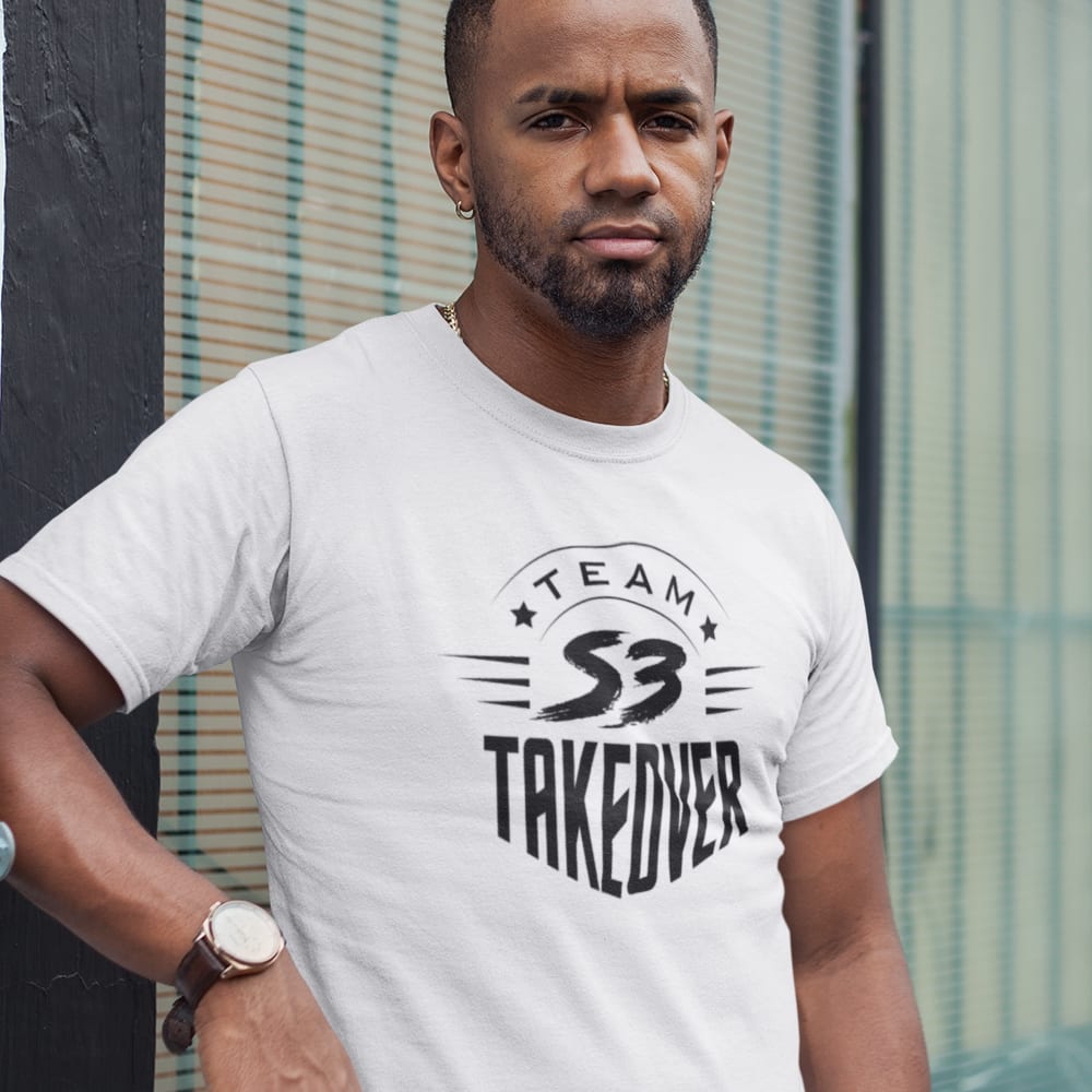 Team Takeover by Samuel Arnold Unisex T-Shirt, Black Logo