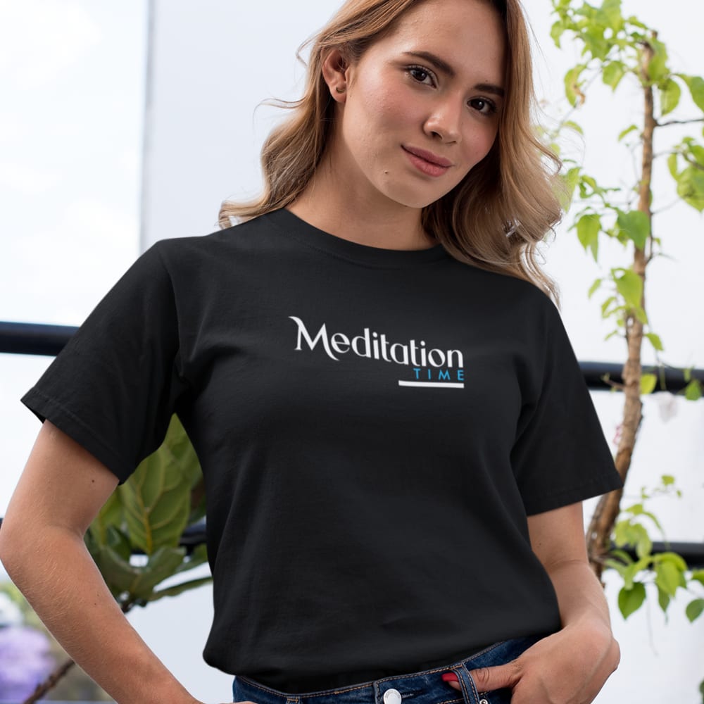 Meditation Time by Sanela Osmanovic Unisex T-Shirt, Light Logo