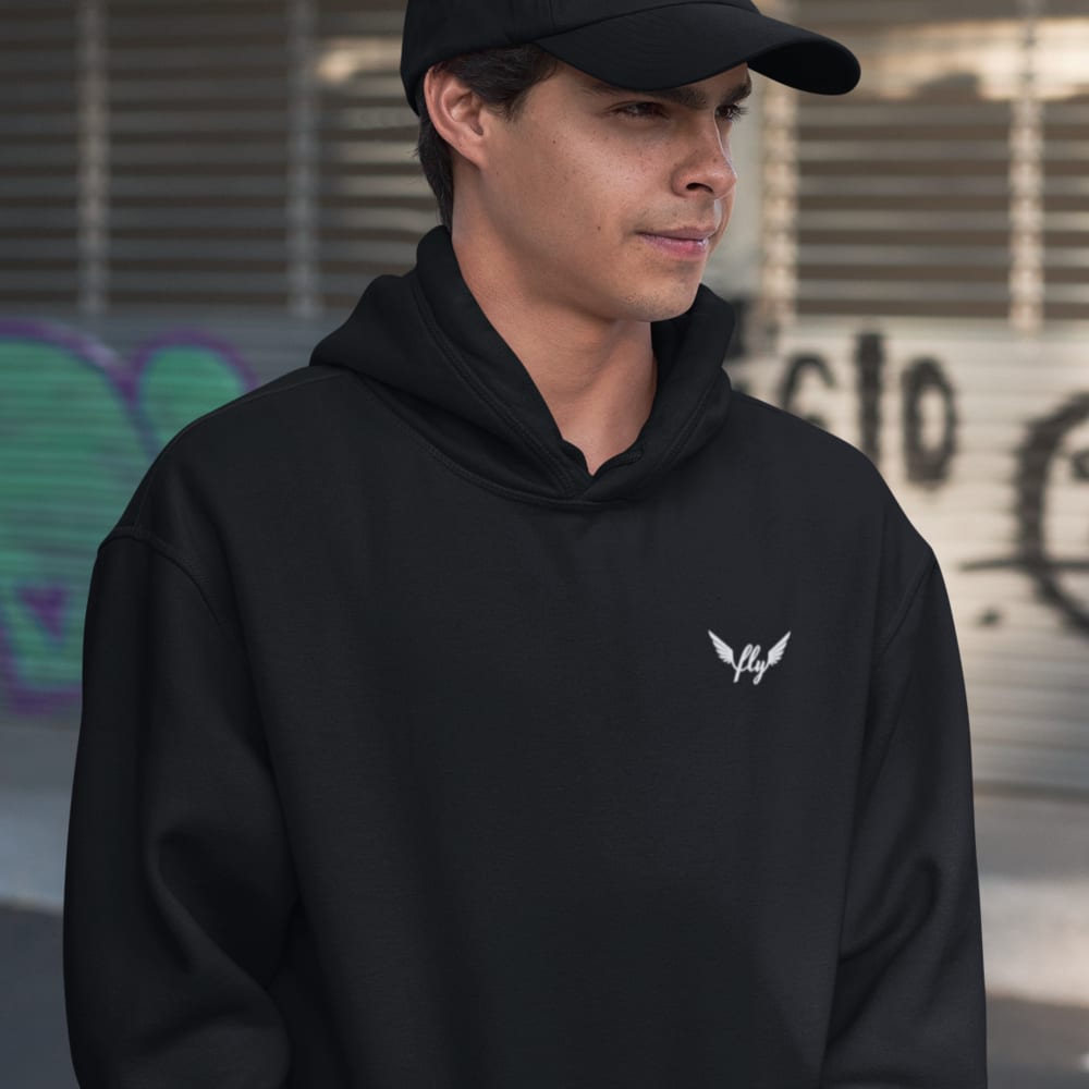 "Fly" by Anicka Newell, Hoodie, White Logo