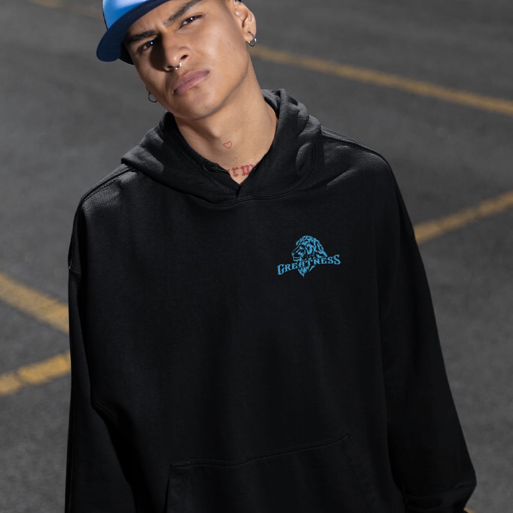 Greatness Montez Moore Men's Hoodie, Mini Logo