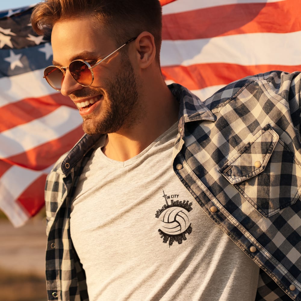 Tin City by Thinesa Sri, T-Shirt, Black Logo