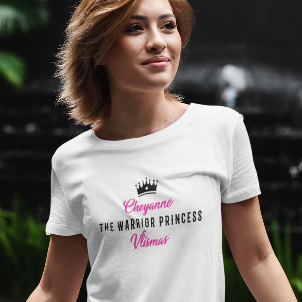 The Warrior Princess by Cheyanne Vlismas Women's T-Shirt, Black Logo