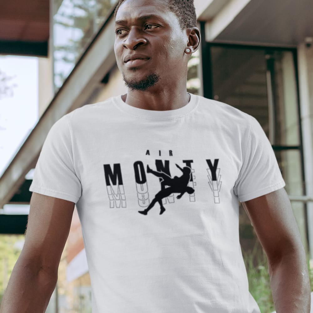 "Air Monty" by Michelle Montague T-Shirt, Black Logo