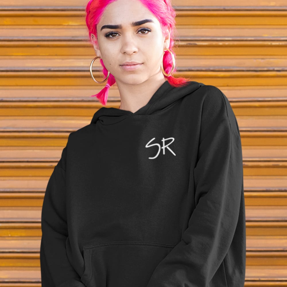 The Hangman by Saul Rogers Unisex Hoodie, Wihite Logo