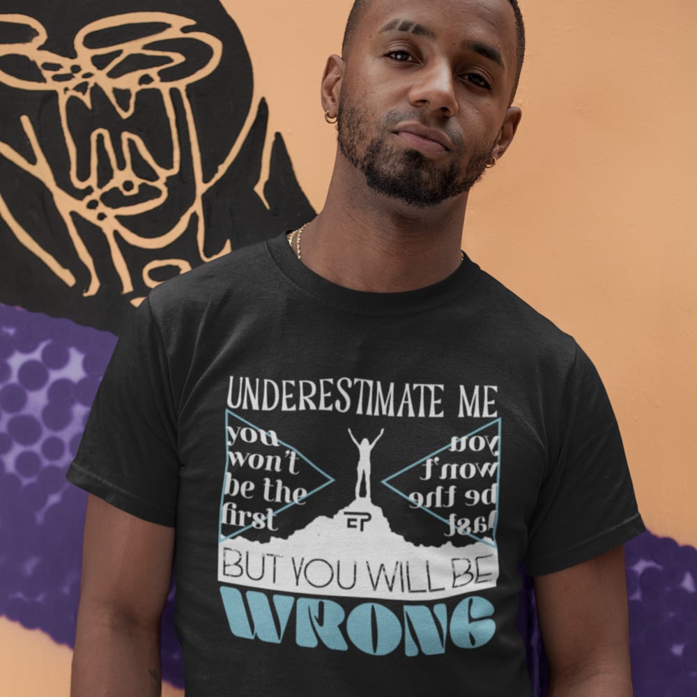 Ellie Price "Underestimate Me" White+Blue T-Shirt