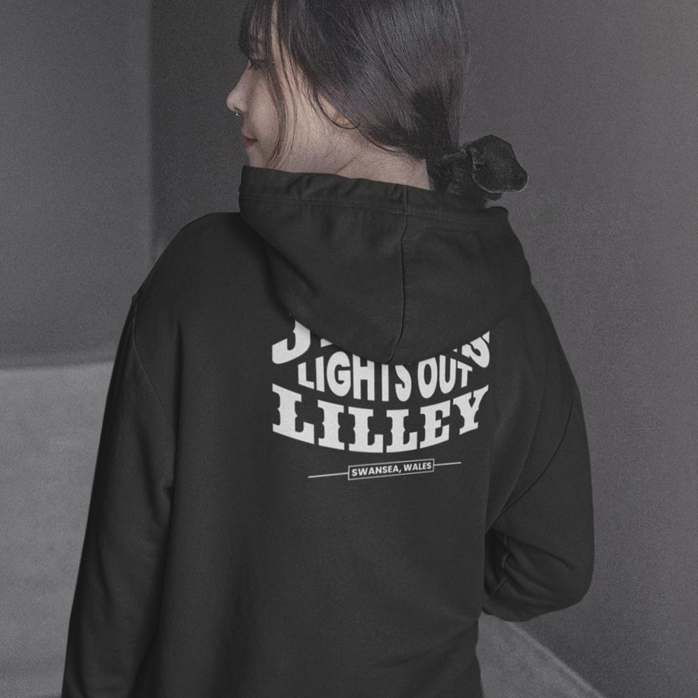 James Lilley-Swansea Wales Unisex Hoodie, White Logo
