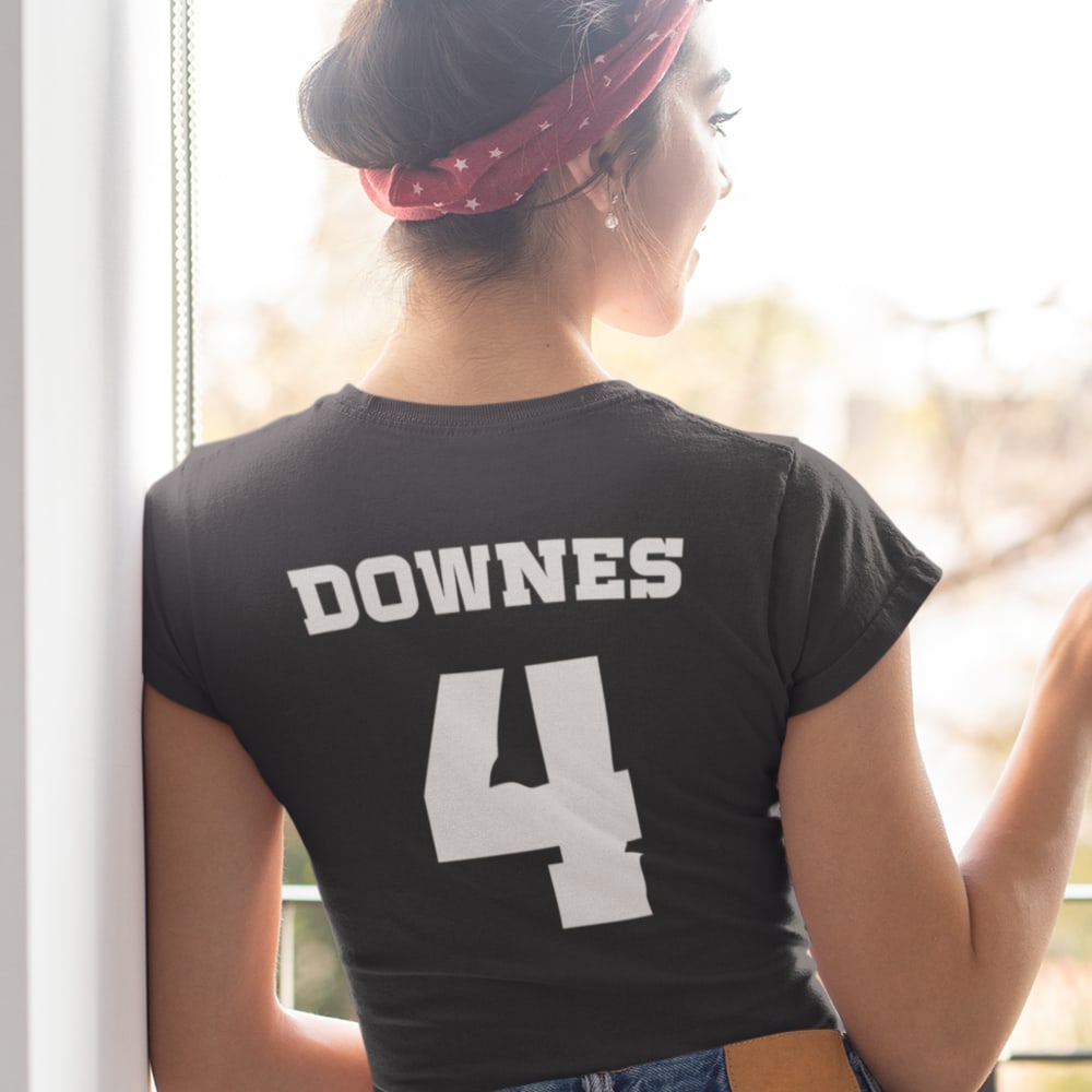 Downes 4 by Isaiah "Zay" Downes Men's T-Shirt, White Logo