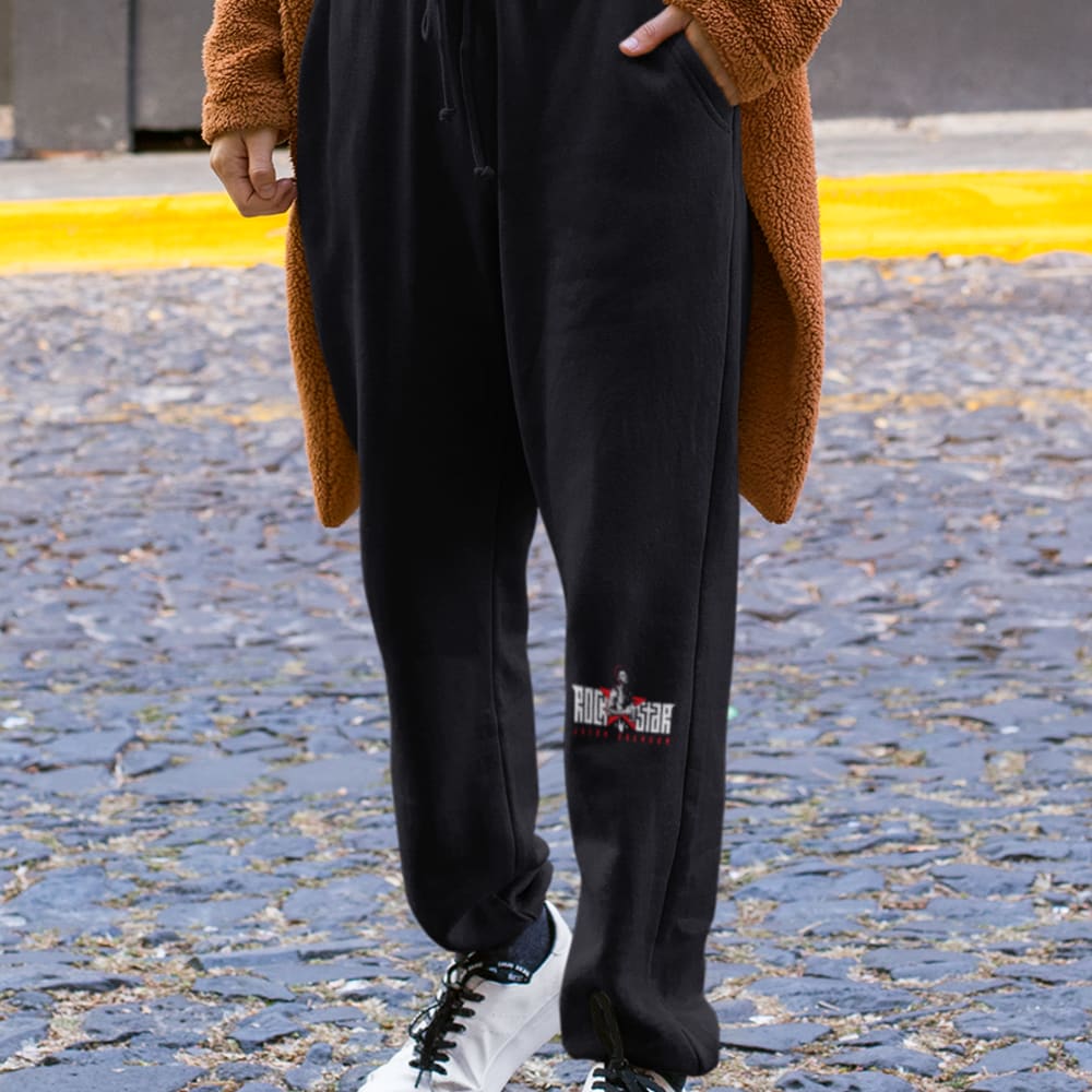 Rock Star Jalon Calhoun Jogger, White Logo