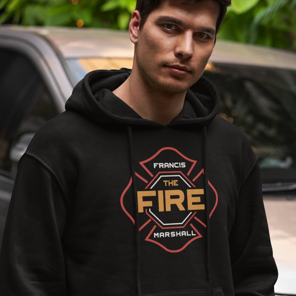 "The Fire" Francis Marshall Hoodie, White Logo