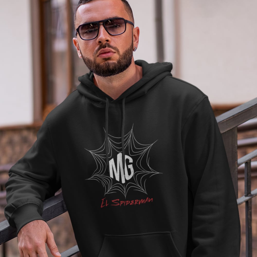 "EL Spiderman" by Michael Gianino Men's Hoodie, Light Logo