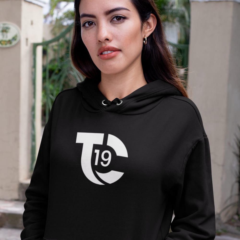 Tony Carreon Womens Hoodie, White Logo