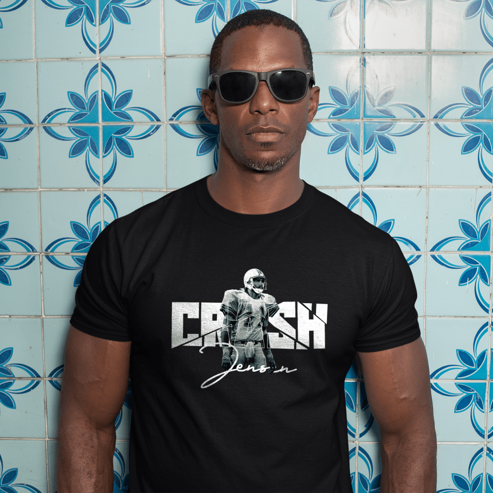Jim Jensen CRASH T-Shirt, White Logo