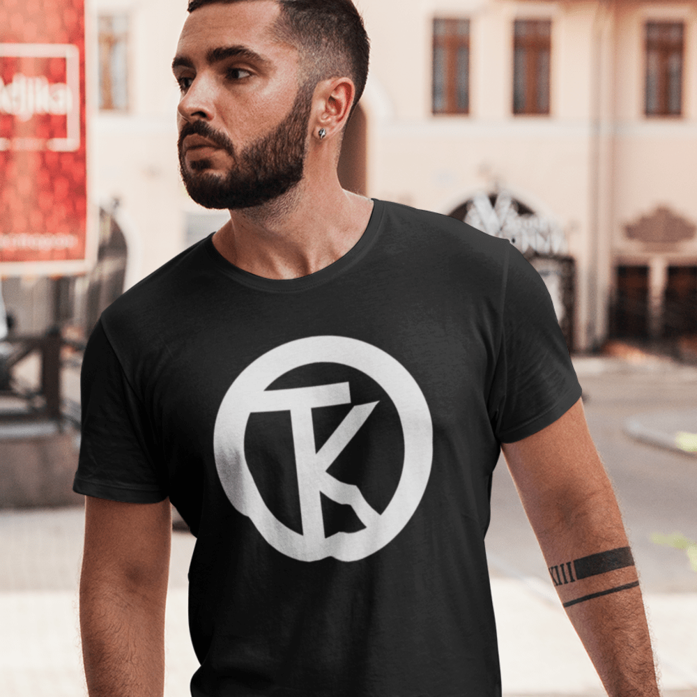 Tristan Overig Men's T-Shirt, White Logo