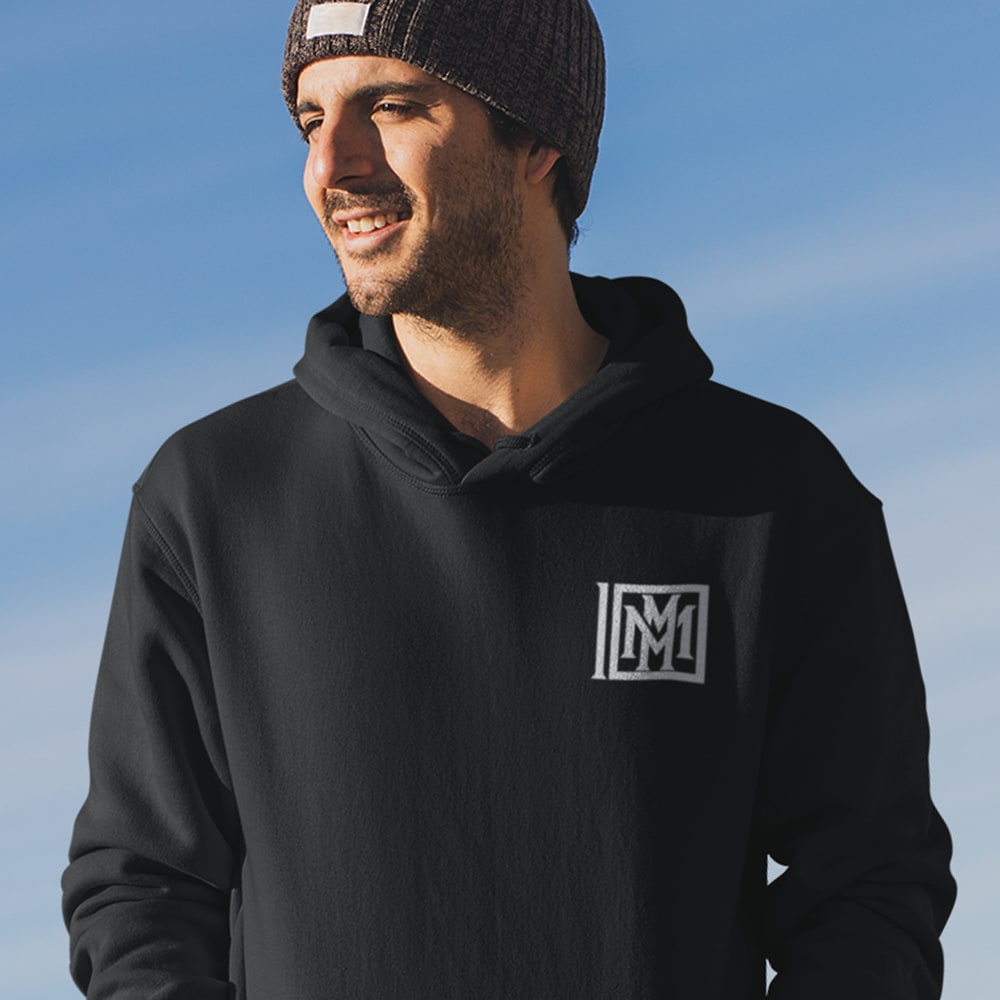 Miguel Mitchell by MAWI Unisex Hoodie, White Logo