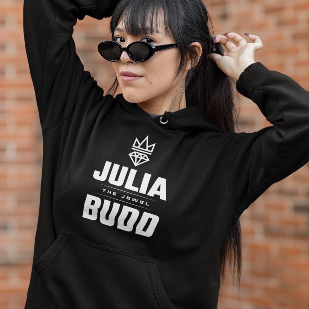 Julia Budd Gibson MMA Port Moody, BC Unisex Hoodie, White Logo