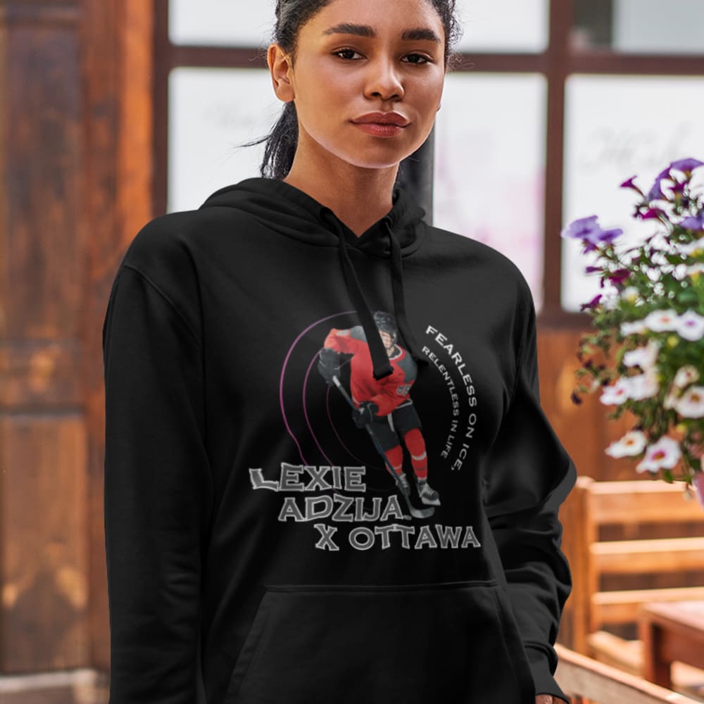  Fearless on Ice Lexie Adzija Unisex Hoodie, Light Logo