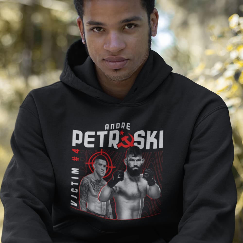 Victim #4 by Andre Petroski Hoodie, White Logo