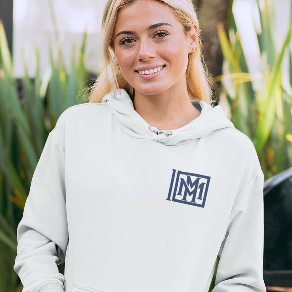  Miguel Mitchell by MAWI Unisex Hoodie, Dark Blue Logo