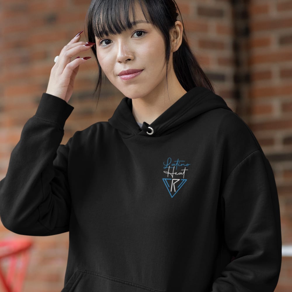 Latino Heat II by Rodolfo Velasquez Women's Hoodie, Light Mini Logo