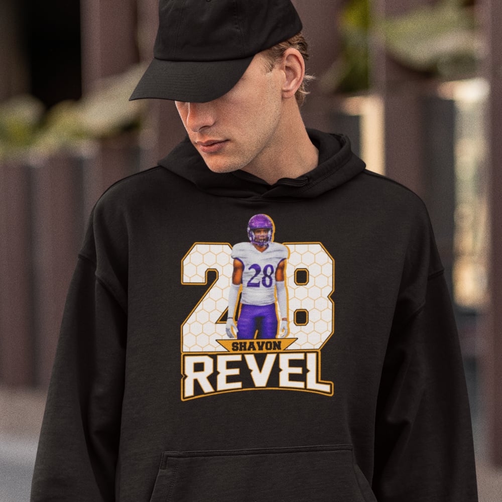 28 Shavon Revel Hoodie, White Logo