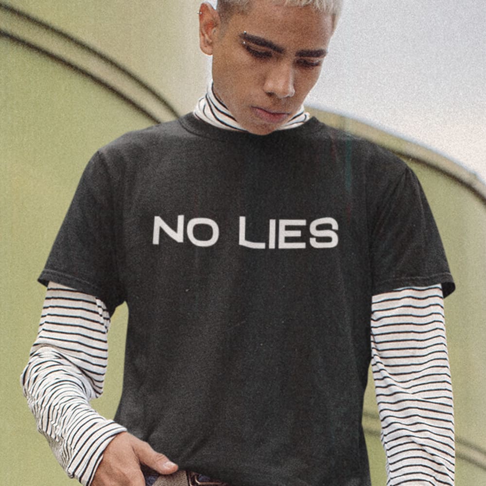 NO LIES by Grant Neal T-Shirt, White Logo