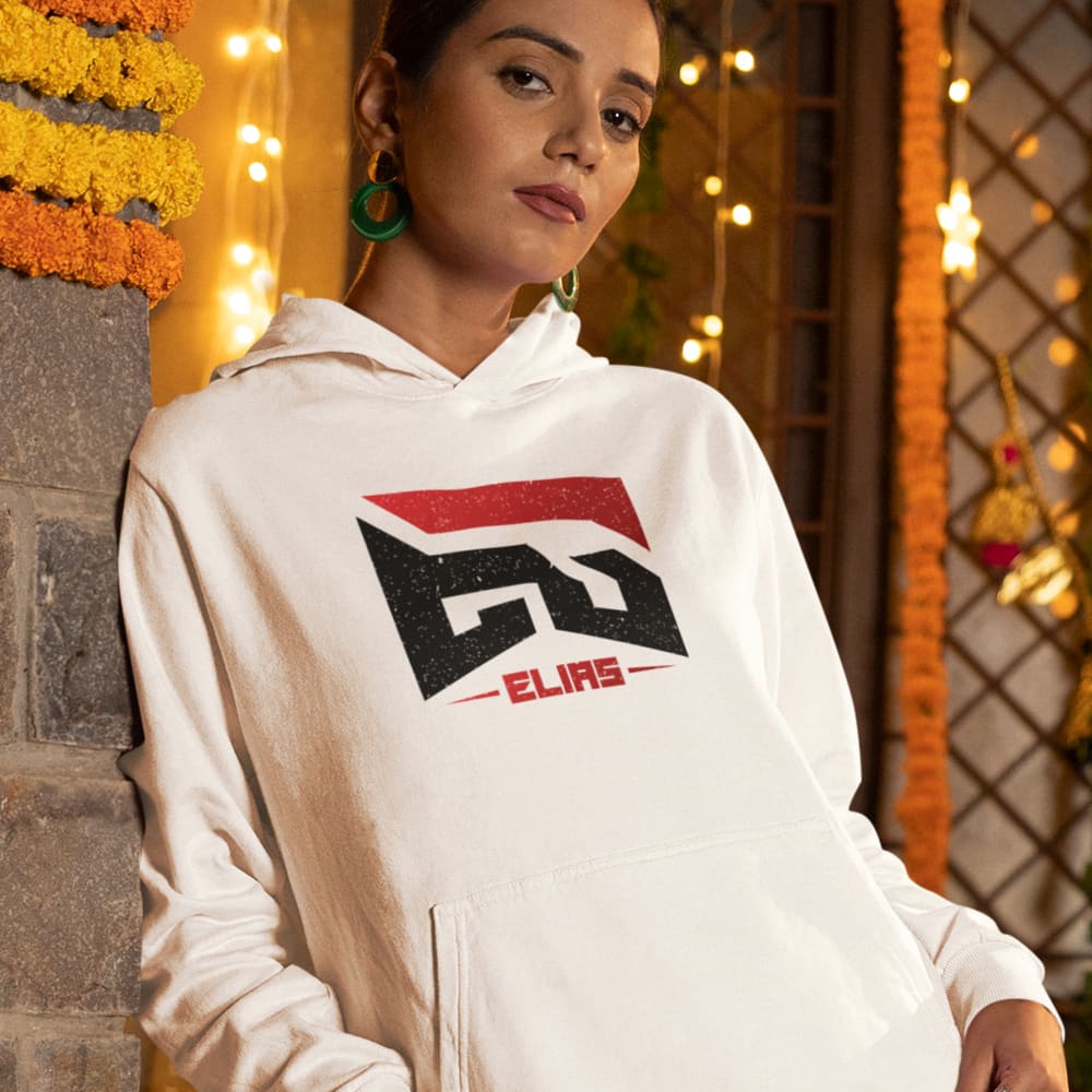 Eli Garcia Women's Hoodie, Red Black Logo