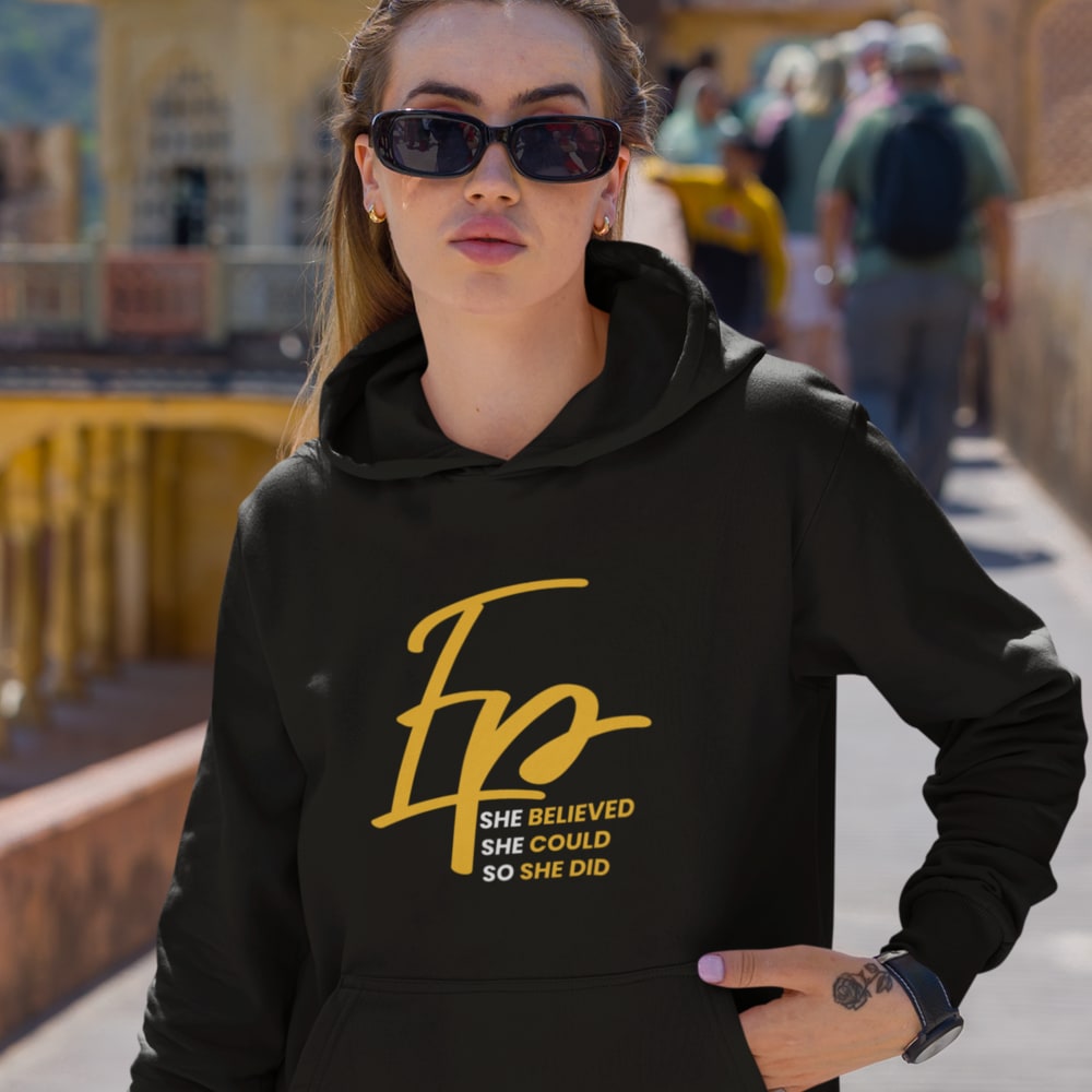 "EP" by Ellie Price Unisex  Hoodie, White Logo