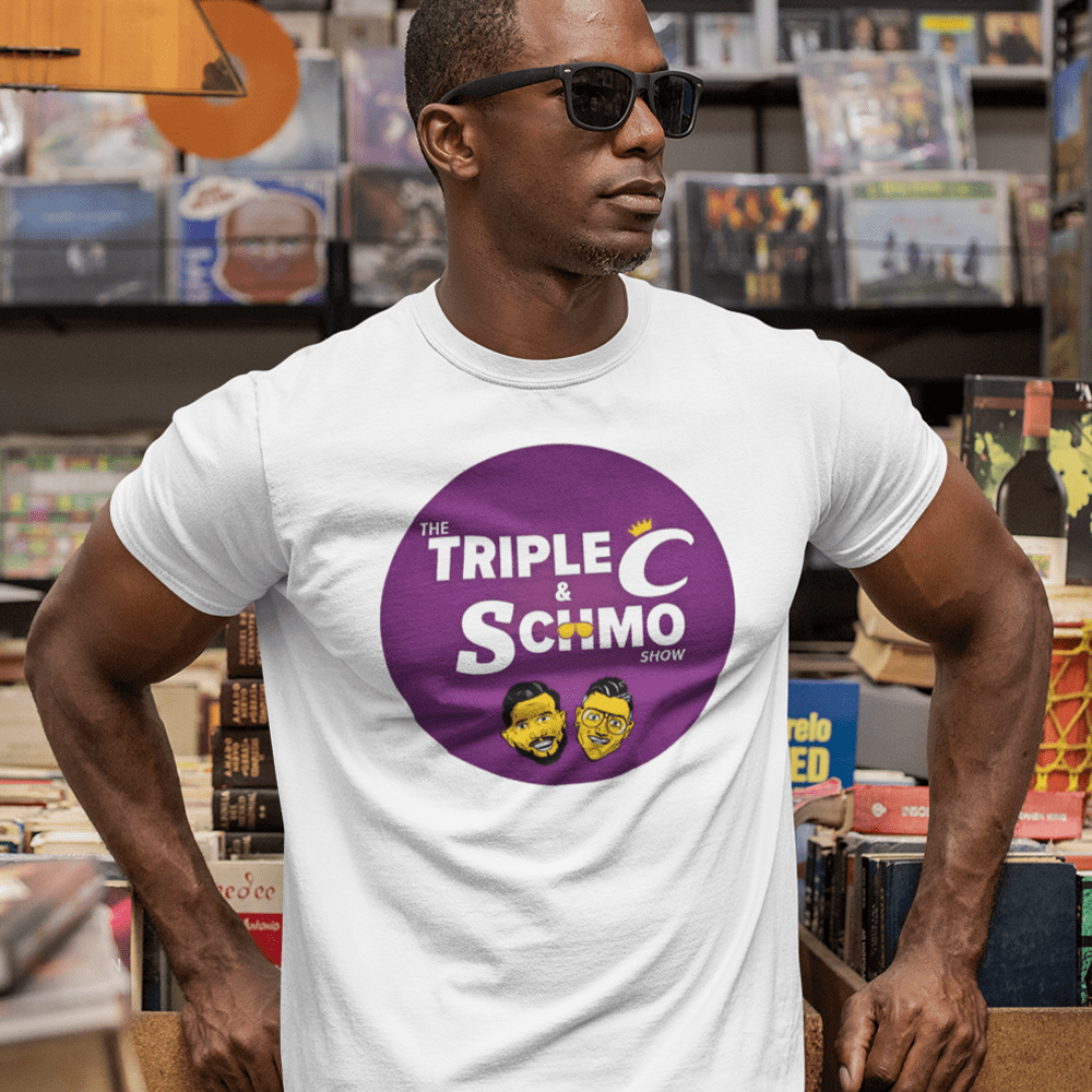 Triple C & Schmo Show, T-Shirt, Purple Logo