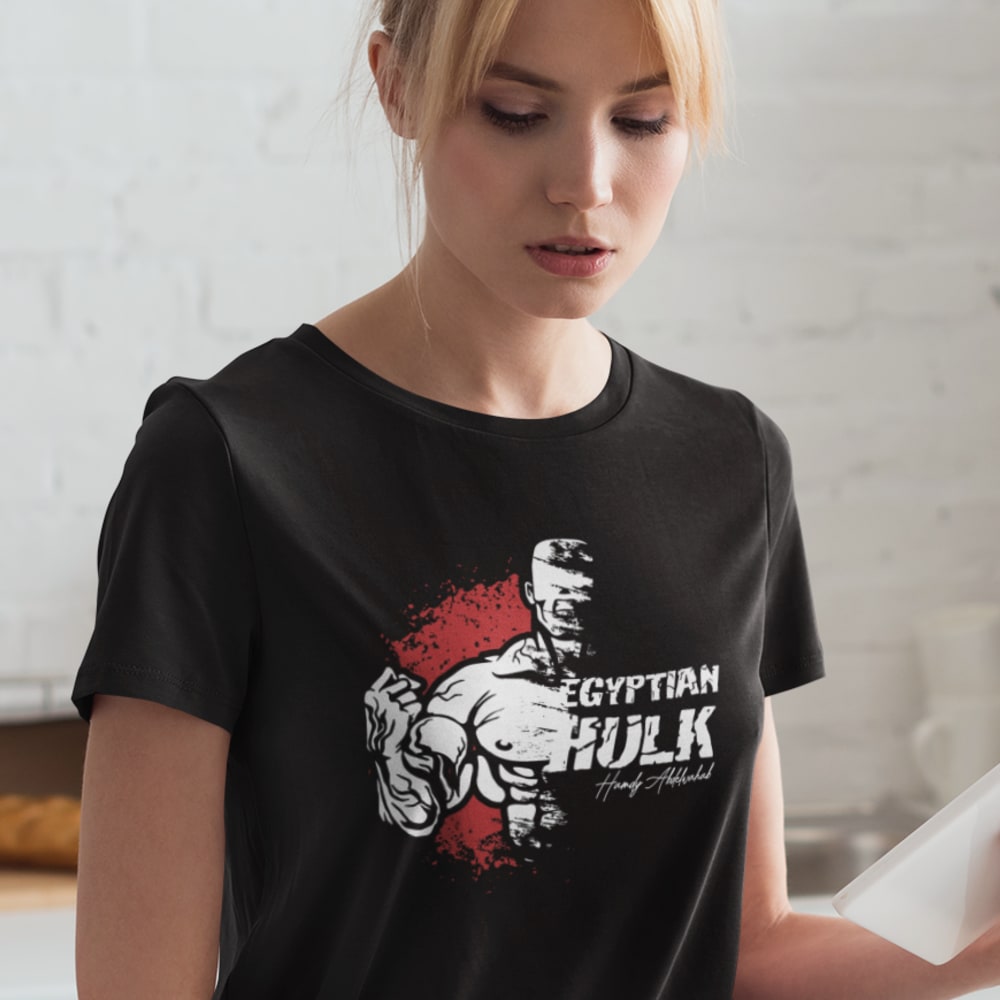 Egyptian Hulk Hamdy Abdelwahab, Women's T-Shirt, Light Logo