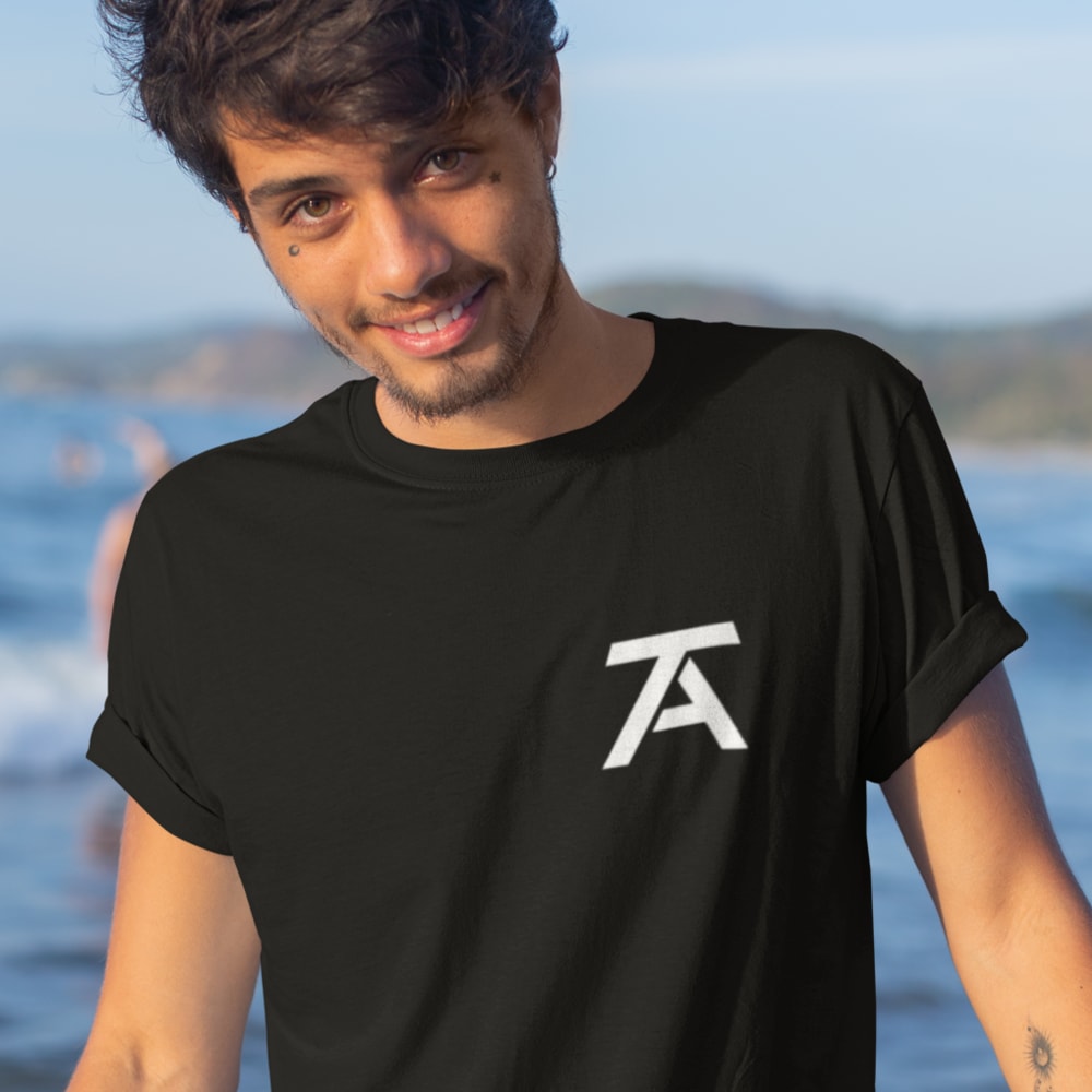 Troy Anderson Jr. Men's T-Shirt, White Logo Mini