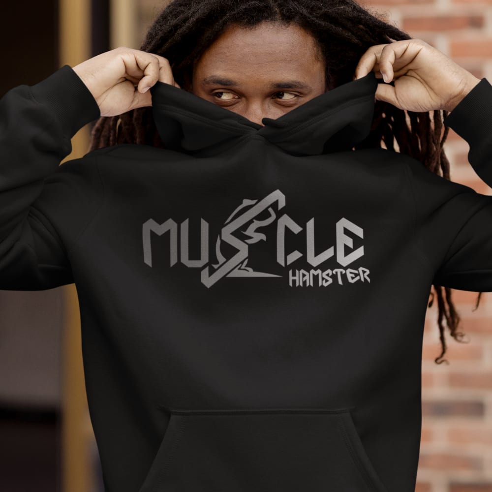Josiah "Muscle Hamster" Harrell Hoodie, Silver Logo