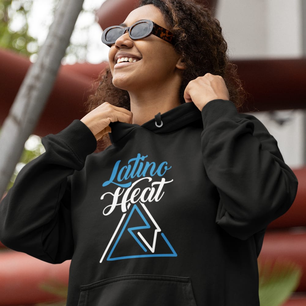 Latino Heat by Rodolfo Velasquez Women's Hoodie, Light Logo