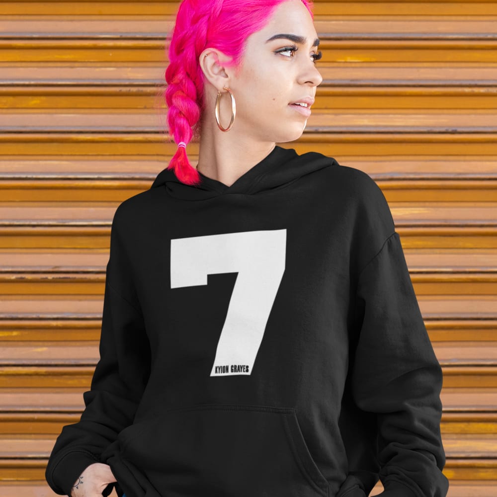 Kyion Grayes Jersey Unisex Hoodie, White Logo