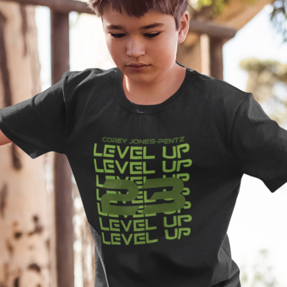 Level Up Corey Jones-Pentz Youth T-Shirt