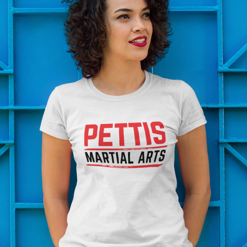Pettis Martial Arts Gym T-Shirt, Red/Black Logo