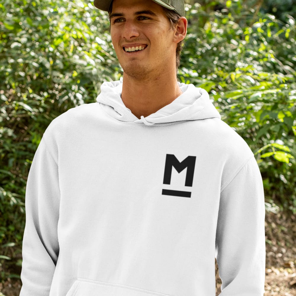 M Logo Hoodie, Black Logo