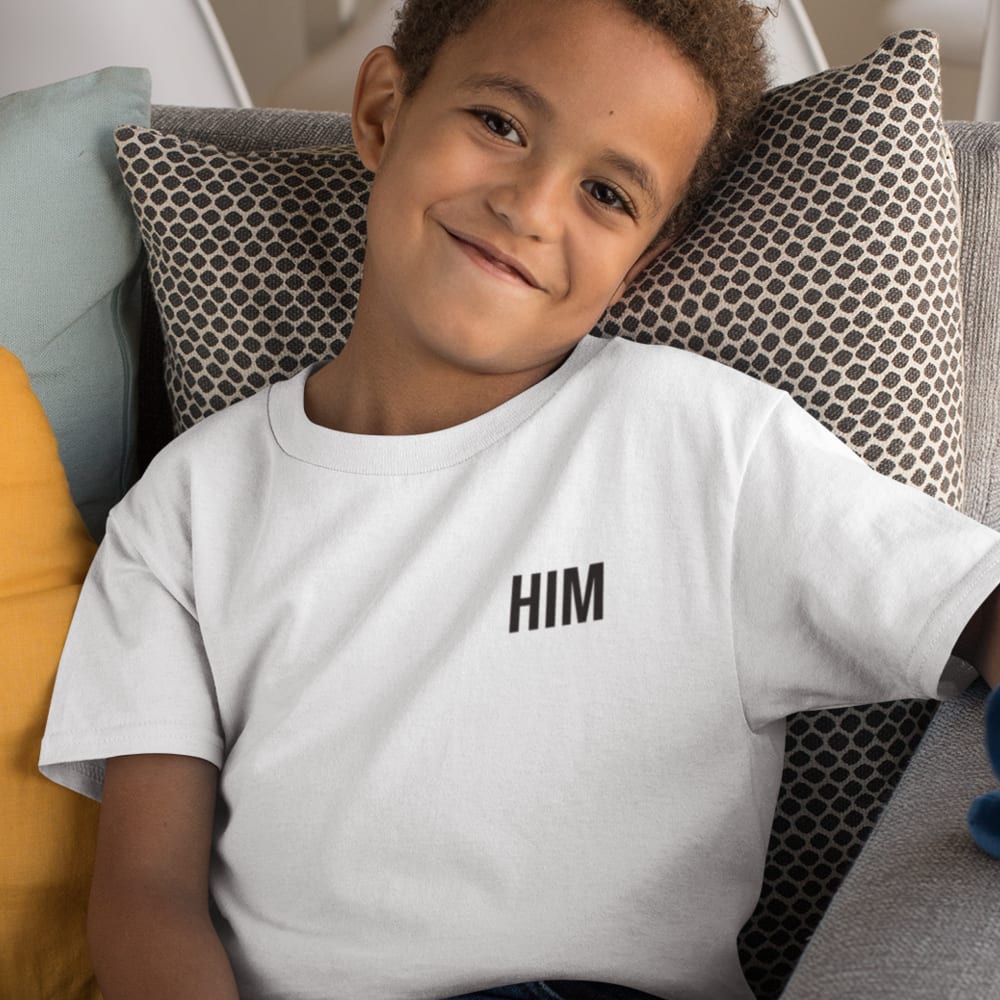 HIM by Juju Alexander Youth T-Shirt, Black Logo
