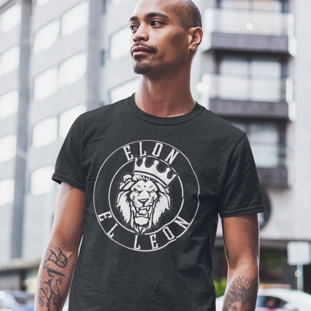 "Elon El Leon" by Elon DeJesus Unisex T-Shirt, White Logo