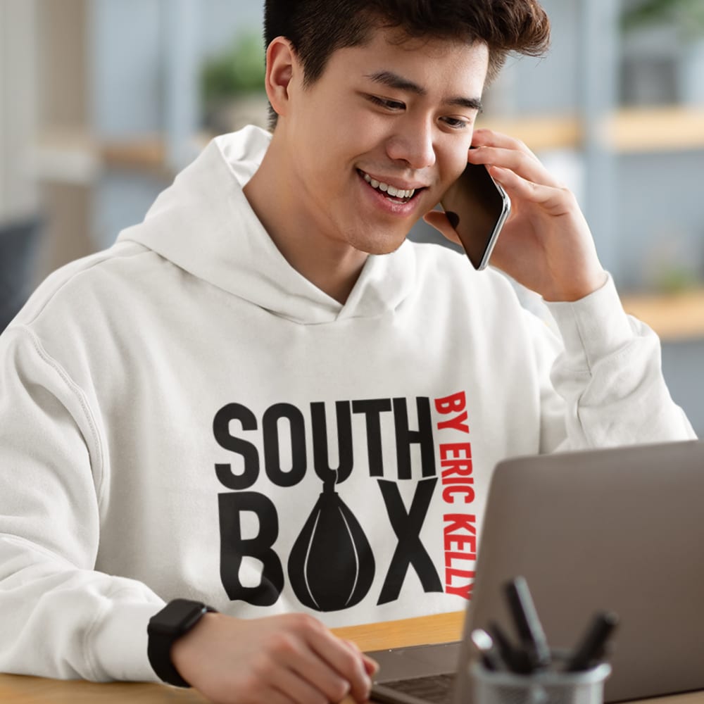 SouthBoX Gym by Eric Kelly Hoodie, Dark Logo