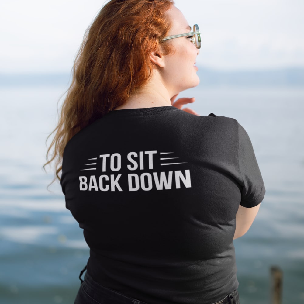 "I'll Give You Until The Count Of 3" by Ellie Price Women's Shirt, White Logo